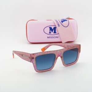 Missoni MIS 0129/S 0QQ7 08 Square Sunglasses - Pink/Blue